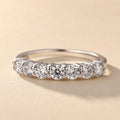 Moissanite Round Cut Stackable Wedding Ring
