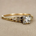 Dazzling Gold Crystal Ring